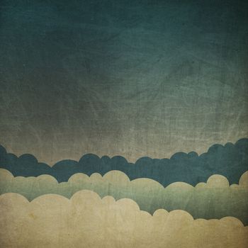 Vintage grunge sky background. 