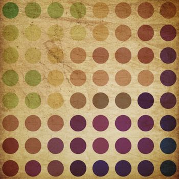 Retro colorful circles background