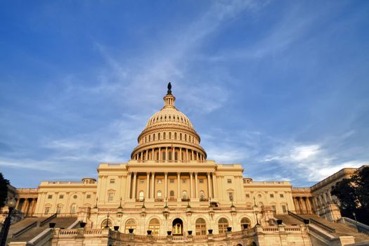 The United States Congress on the mall in Washington D.C.