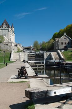 Fairmont Chateau Laurier by the Rideau Canal
