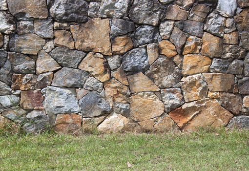 Dirty Background of stone wall texture old.