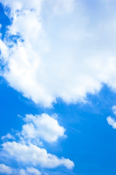 An image of a bright blue sky background