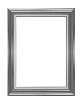 black antique frame isolated on white background.