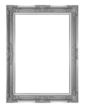 black antique frame isolated on white background.