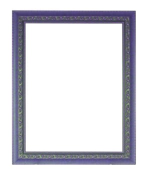 woode picture frame. Isolated over white background