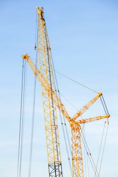 Big Construction Site with Cranes