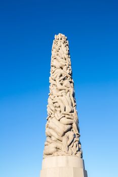 OSLO - January 1: Sculptures at the Vigeland Park in Oslo, Norway on January 1, 2013.