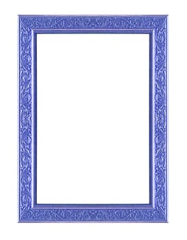 woode picture frame. Isolated over white background