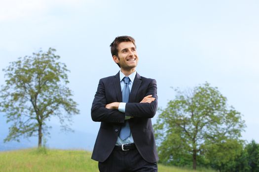 Portrait of a smiling young business man