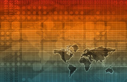 Futuristic Web Cyber Data Grid Color Background