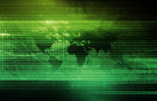 Internet World Wide Web Abstract Tech Background