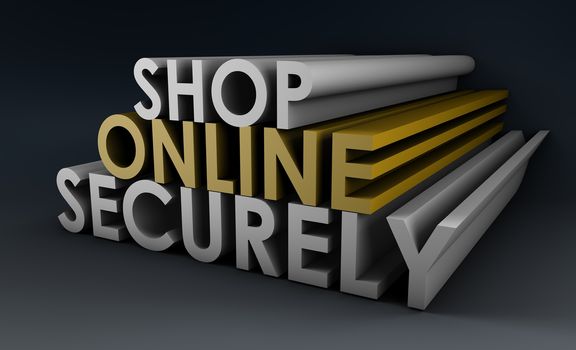 Shop Securely Online with Web Protection Concept