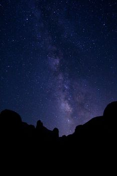 Night Time Long Exposure of the Milky Way Galaxy