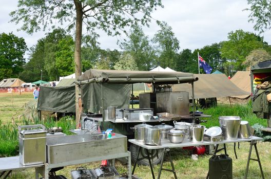 Army outdoor kitchen