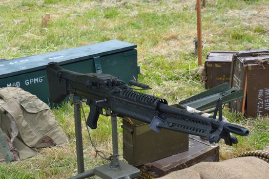 War time machine gun