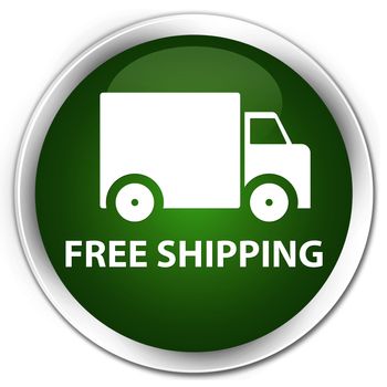 Free shipping glossy green round button