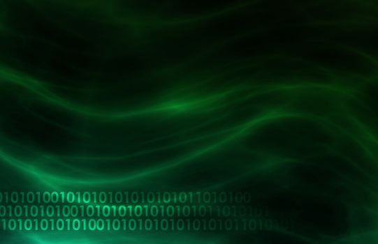 Science Technology Data as a Abstract Art