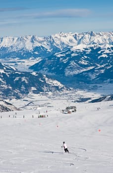 Ski resort of Kaprun, Kitzsteinhorn glacier. Austria