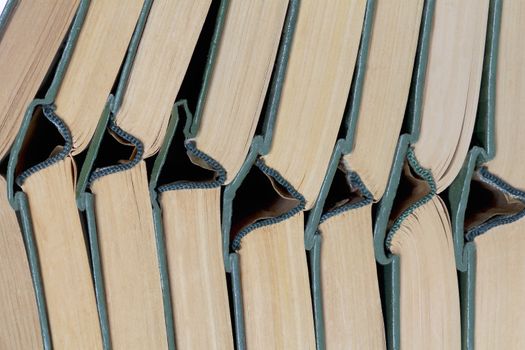 Image of stack old hardcover bound books
