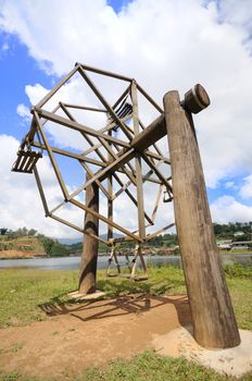 Roundabout "big wheel" of thai local