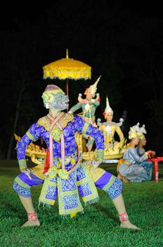 Thai Cultural Show Hanuman "Khon-Thai classical masked ballet 
Photo: Adulsak / yaymicro.com