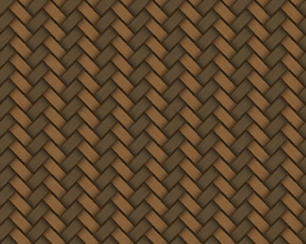 Seamless rattan weave background macro image