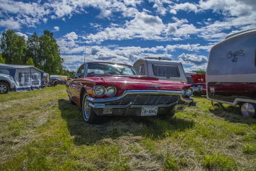 Classic Amcar, 1965 Ford Thunderbird, T-bird. The image is shot by Dawn at the Farm in Halden, Norway.