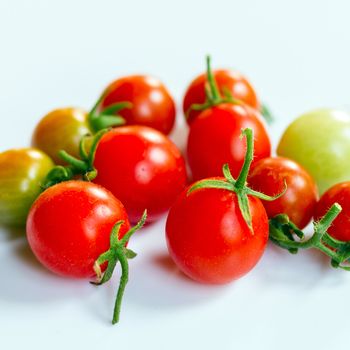 Group of tomatoes vivid color