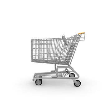 A shopping cart is handy if you want to buy a lot.