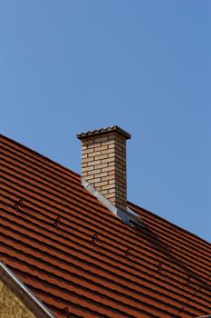 chimney on the roof