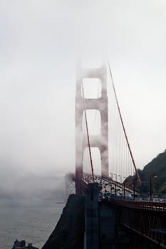 The Golden Gate Bridge in San Francisco bay