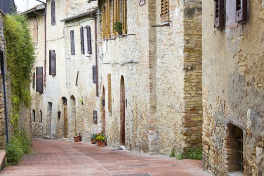 San Gimignano - small walled medieval hill town in the province of Siena, Tuscany, Italy