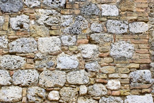 Old european wall from the Tuscany region of Italy