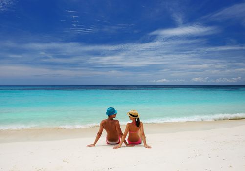 Couple on a tropical beach