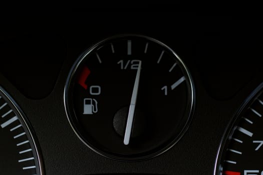 Close up modern car dashboard