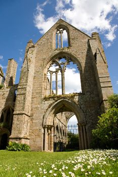 Ruins of the abbey of Beauport in Paimpol, Brittany, France