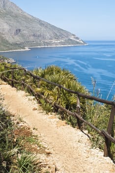 path of Zingaro Natural Reserve, Sicily, Italy