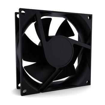 Computer fan. Isolated render on a white background