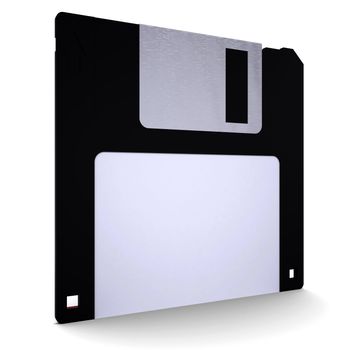 Floppy disk. Isolated render on a white background