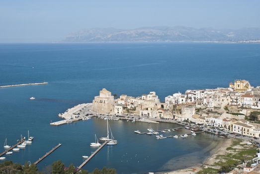 The town of Castellammare del Golfo in the province of Trapani, Sicily, Italy