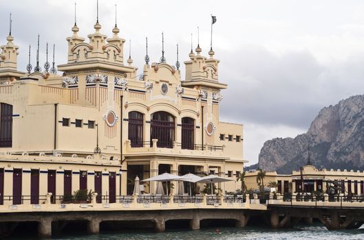 Charleston of Mondello on the beach. Palermo. Sicily- Italy