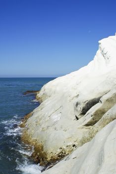 The Turkish Staircase (Scala dei Turchi) are white cliffs located in south of Sicily,Italy.