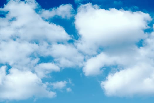 Blue sky with clouds for background use
