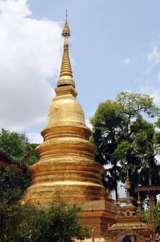 Ancient buddhist wat in Thailand