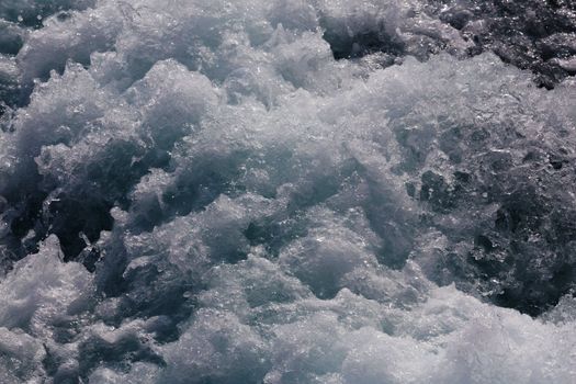 Stop action Churning sea water with high shutter speed