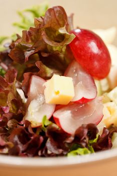 salad with grapes