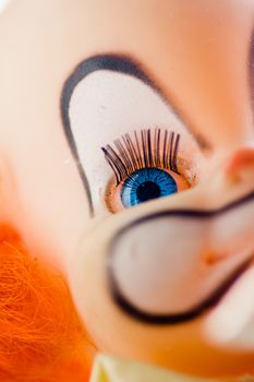 old clown doll detail portrait