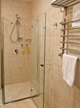 bathroom in the hotel