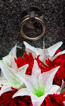 details of an old cemetery in Asturias, Spain