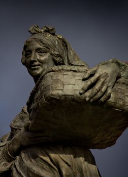 statue in a small village in Asturias